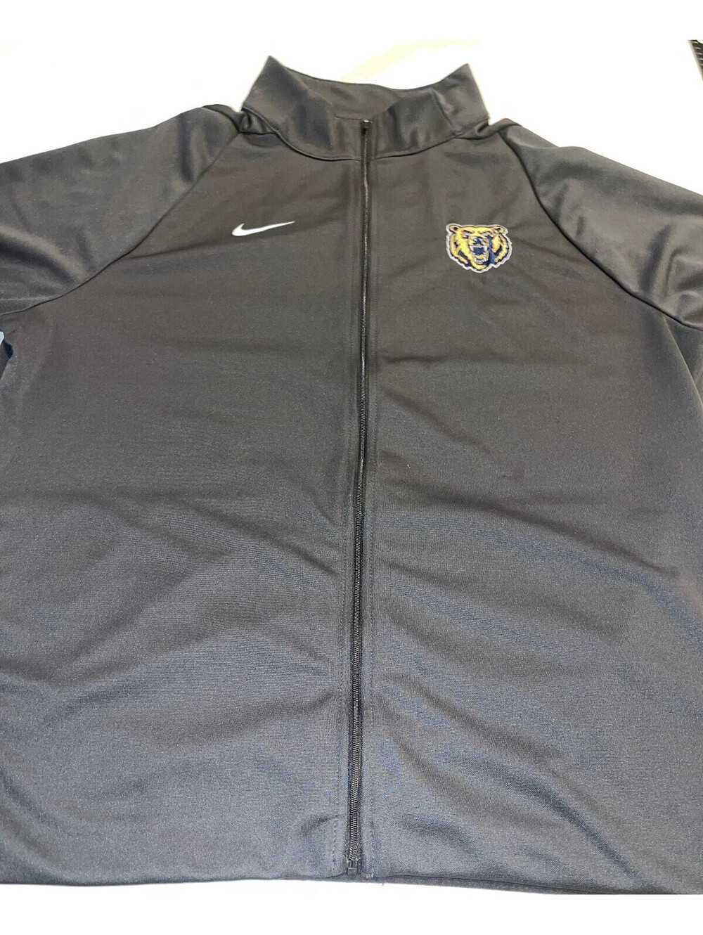 DESIGNER NIKE DRI-FIT UNIVERSITY OF CALIFORNIA ZIPPERED BLACK JACKET X-LARGE